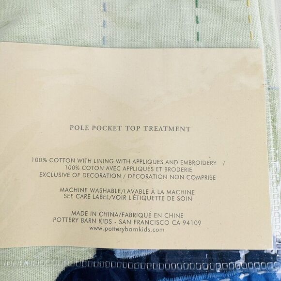 Pottery Barn Kids A to Z Valance Rod Pocket 18x44 Car Frog Nursery Set of 2 New - Picture 5 of 6